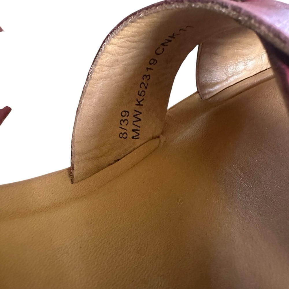 Kork-Ease Women's Pink/Berry Leather Cork Platform Sandals - Picture 11 of 15
